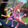 Jouet de décompression Enfants Ventouse Girafe Jouets Pop Tubes Soulagement du stress Télescopique Girafe Jouet Sensoriel Soufflet Jouets Anti-stress Squeeze Toy T240325