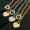 Love Heart armband Designer ketting trendy elegante gouden ketting designer sieraden roze goud zilveren ketting luxe sieraden vrouw choker tc cadeau leraardagdag