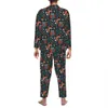 Coruja nórdica Pijama Define Outono Carto Animal Kawaii Noite Pijamas Homens 2 Peça Casual Oversized Design Home Suit Presente k1fW #