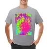 Erkek Polos Neon T-Shirt Anime Yaz Üstleri Erkek Giysileri