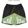 Designer-Shorts Rhude Sommermode Strandhose Herren Hochwertige Streetwear Rot Blau Schwarz Lila Herren Kurzgröße S-XL