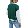 Factory Custom Design Baseball Jacket Långa ärmar Unisex Sport Wear Sweatshirt Varsity