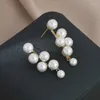 Серьги-гвоздики Южная Корея 2024 мода искусственный жемчуг изысканные украшения для женщин Ins стиль ретро подарок