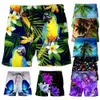 Digital Printing Shorts Men Vocati Holiday Ubrania Letni swobodny druk Hawajski plus rozmiar 6xl 56jc#