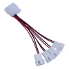 2024 4 Pin To 3 Pin PC Computer CPU Fan Connector Cooling Reduce Resistor Noise Extension Cable Deceleration Line Cord Wire for PC