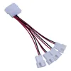 2024 4 pinos a 3 pinos pc computador cpu ventilador conector de refrigeração reduzir resistor cabo de extensão de ruído desaceleração linha cabo fio para pc