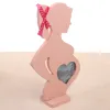 Quadro quadro foto presentes imagem gravidez decorativa cabeceira em pé coração grávida bebê sonograma mesa mini mãe exibir primeiro