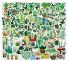 100pcsLot Green Plants Stickers For Laptop Skateboard Notebook Luggage Water Bottle Car Decals Kids Gifts4139922