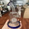 Offre spéciale Matrix Perc verre Bong Fliter narguilé barboteur épais tuyau d'eau recycleur Dab plate-forme avec Joint de 14mm