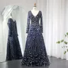 Sa kvällsklänning Crystal Pink Sharon 2024 Elegant Sage Green Navy Blue Plus Size Woman Wedding Formal Party Gowns SS033