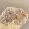 Ohrstecker Vintage Metall Linie Blume Für Frauen Mädchen Minimalistisch Gold Farbe Hohl Große Persönlichkeit Schmuck Geschenk