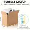 Box Cold Chill, doppelt isolierter Karton mit Folie, Kühlboxen, Lieferung, Umzugssets, Versandbehälter für Versandverpackungen