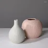 Vasi Nordico Astratto Mela a Forma di Pera Vaso in Ceramica Libreria Decor Morandi Porcellana a Righe Colorate Artigianato Soggiorno Ufficio