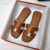 2024 Novo Designer Sandálias Chinelos De Couro Borracha Flip Flops Moda Luxo Slides Hemre Hereme Luxe Womens Ladies Room Mule Claquette Sandles Laranja Preto 35-41