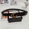 Ceinture de luxe de concepteur pour femmes courroie plaquée or ceinture en métal lisse boucle en cuir authentique en cuir classique jean accessoires de taille rouge brun gris ceinture pour hommes