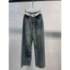 2024 Letnie dżinsowe dżinsy dla kobiet odzież długie spodnie niebieskie spodnie wszystkie dopasowane ubrania dla kobiet Projektowanie High-end Projektant mody S-L FZ2403256