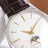 TW Factory Super Edition Men's Watches 38.5mm Automatic Mechanical Watch Sapphire 2824 Movement 316L Sun Moon Star White dial Waterproof Wristwatches