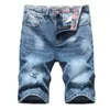 2024 Hot New Fi Mens Ripped Short Jeans Brand Clothing Bermuda Summer Cott Shorts Male Denim Shorts k6By#
