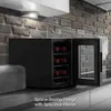 Frigoriferi Congelatori 6 bottiglie di refrigeratore per vino mini frigorifero con porta standard nuova con portabottiglie e controllo della temperatura 9,75 pollici Q240326