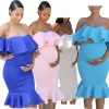 Dresses Off Shoulder Maternity Dresses For Photo Shoot Maternity Photography Props Dresses For Pregnant Women Clothes Pregnancy Dresses