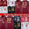 Donovan Mitchell Darius Garland Basketball Jerseys Jersey 6 Lebron 23 James Retro Red Stitched City Men Breathable Breathable Shirt S-XXL