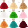 Novo 6 camadas mulheres tutu saia curta cintura alta malha macio tule saia inchado pettiskirt baile de formatura vestido festa dança tutu vestido de baile