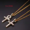 Testeur de diamant VVS Moissanite, argent 925 10k 14K 18k, plaqué or véritable, petite croix égyptienne Ankh, collier avec pendentif