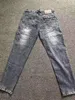 2024 Новые роскошные джинсы Классические серые потертые джинсы Удобные мужские весенние и уличные велосипедные джинсы в стиле хип-хоп Harley L Джинсы Полный размерный ряд L10A