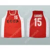 Personnalisé n'importe quel nom n'importe quelle équipe ARVYDAS SABONIS UNION SOVIÉTIQUE CCCP 15 JERSEY DE BASKETBALL Tous cousus Taille S M L XL XXL 3XL 4XL 5XL 6XL Qualité supérieure