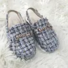 Zomer Kinderschoenen Kinderen Outdoor Slides Baby Meisjes Blauwe Slippers Peuter Bling Merk Flats Prinses Slides Slip Op Schoenen 240311