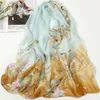 Sarongs New headscarf shawl headbag womens chiffon beach shawl silk shawl summer beach salon shawl 240325