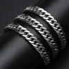 Lyxdesigner hiphop halsband smycken hjärtkvinnor mens halsband silver guld kubansk länk kedja kvinnor titan rostfritt stål mens kedja för man halsband gåvor