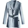 short Coat Overcoat England Style Single Breasted With Belt Winter Warm Formal Wedding Busin Causal Prom Daily s1ZM#