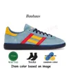 2024 Designer OG Wales Bonner Handbal Spezial Casual Schoenen Heren Dames Pony Luipaard Roze Fluweel Zwart Gum Vegan Monogrammen Consortium Roze Foam Runner Trainers