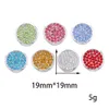 Nya snapsmycken Rhinestone Round 18mm Metal Snap -knappar passar DIY Snap -knapparmband Halsband ACC B494