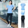 Blitzlieferung eines neuen Yoga-Anzug-Sets für Damen, Sport, Fitnessstudio, Morgenlauf, professionelle, schnell trocknende Frühlings- und Sommerkleidung, Herbstmode und Schlankheitskur