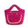 Designer Luxury fashion tote bags Wallets Ins niche Korean hand bag female 2022 new knitted bucket bag net red smiling face hand bag