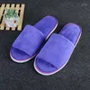 Chinelos macios para homens mulheres piso interno sapatos planos outono inverno quente casa algodão pelúcia quarto slides atacado