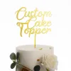 Crafts Custom Acrilic Cake Topper per l'anniversario di compleanno e qualsiasi altro OCNS personalizzato il tuo nome da appuntamento Age Cake Decoration