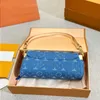 Top Luxury Handbag Designer Favorite Denim Blue Dumpling Bag Women's Handbag Underarm Bag Shoulder Bag Crossbody Bag Wallet 23cm Cehfd