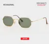 whole Retro fashion flat lens 3556 Sunglasses Square Vintage hexagonal designer Sun glasses Men UV400 Classic reflective mirro1546830