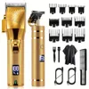 Clipper Professionele Set Draadloze Kapper Tondeuse Baardtrimmer Haarknipset Oplaadbare T Outliner Scheerapparaat Zero Gapped Haircut Grooming Kit, Vakantie voor