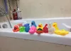 Jouets pour bébés Animaux mixtes Jouets d'eau de natation Colorf Doux Canard en caoutchouc flottant Squeeze Sound Bain grinçant pour le bain Drop Livraison Cadeaux Dhis2