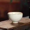 Theeserviezen | Longquan Celadon Master Cup Thee Individuele Enkele Speciale Set Chinese Keramische Huishoudelijke Handgemaakte Tastin