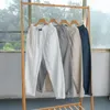 Nowe designerskie Cott Linen Casual Brand Spodnie dla mężczyzn fi luźna elastyczna talia z sznurkiem spodni pantales hombre w2qh#