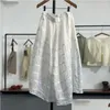 Rokken Kunststijl 2023 Aankomst Zomer Vrouwen Losse Casual Katoen Linnen Gestreepte Patchwork Rok A-lijn Halverwege de Kuit P502 Drop Delivery Verschijnt Otw8Y