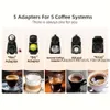 Hine multiplo, capsula nespresso latte calda/freddo capsule ese caffetteria di caffè macinato da caffè 19bar 5 in 1