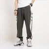 Pantalon droit lâche décontracté Style chinois Hommes Butt Patchwork Jogger Pantalon Mâle Harajuku 2024 Vêtements d'été Plus Taille M-8XL f1zf #