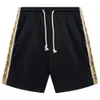 High End Version of Trendy GU Ancient Family Printed Mens Womens Elastic Woven Pants with Casual and Versatile Loose Shorts