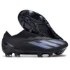 Мужские футбольные кроссовки на открытом воздухе FG Outdoor Cleats Football Boots Black White Scarf Da Calcio